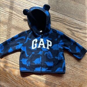 GAP Kids Black and Blue Dino Hoodie and pant set